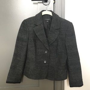 NWOT Ann Taylor Tweed Jacket - Dark Gray